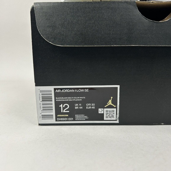 Nike Shoes Air Jordan 1 Low SE Retro “Diamond Shorts/Black White” 2024 - Picture 6 of 6